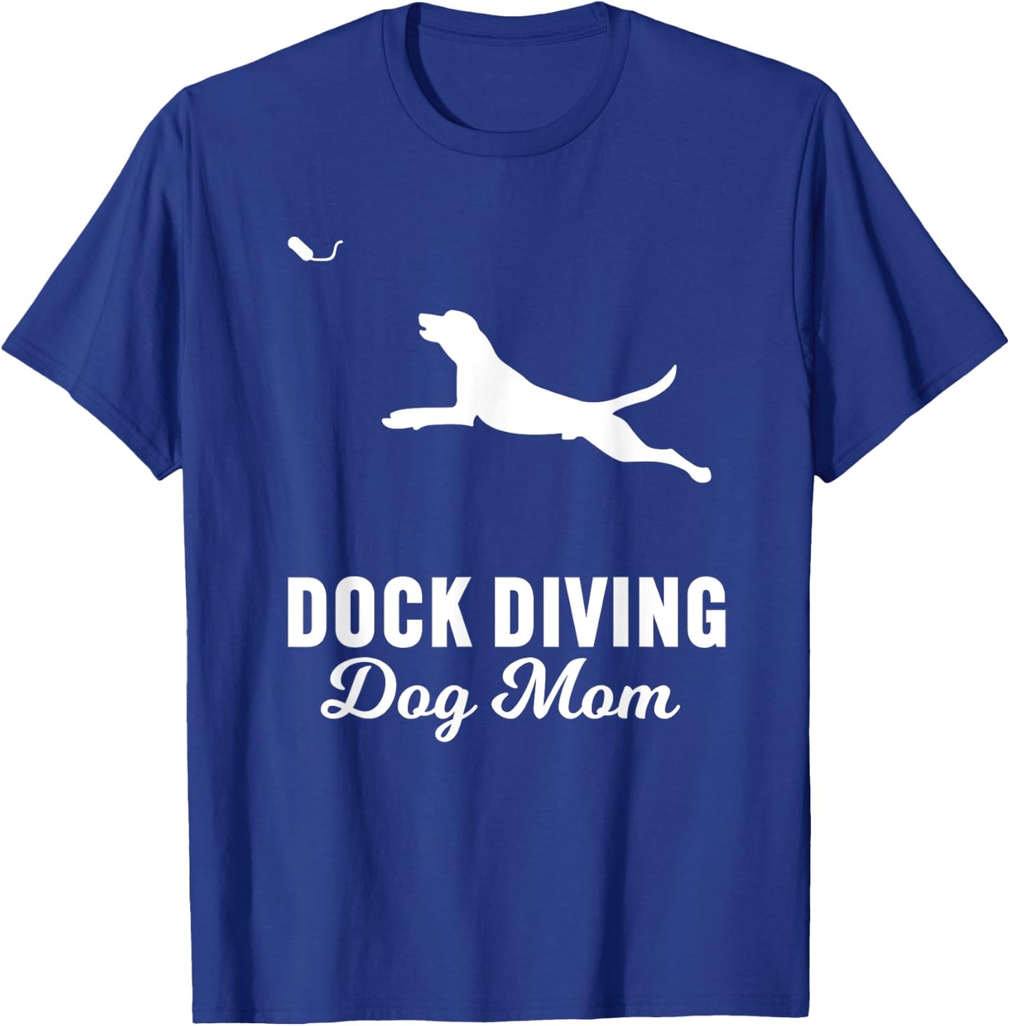 Dock Diving Dog Design for Dog Mom | Dog Jumping Swimming T-Shirt - T-Shirt | Royal