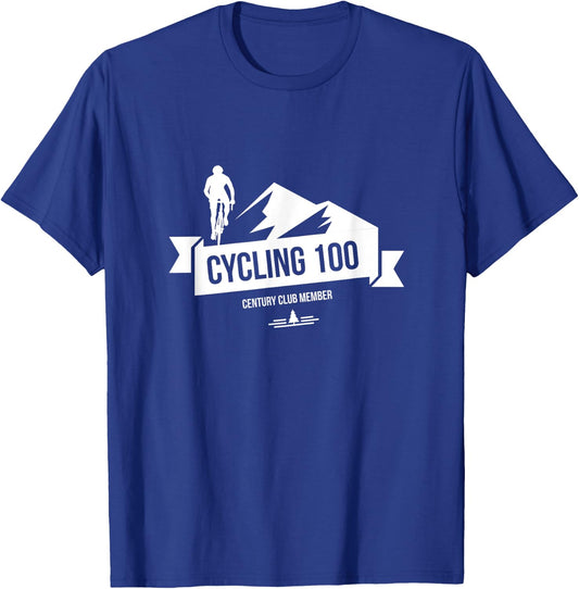 Cycling 100 Century Club Member Shirt T-Shirt - T-Shirt | Royal