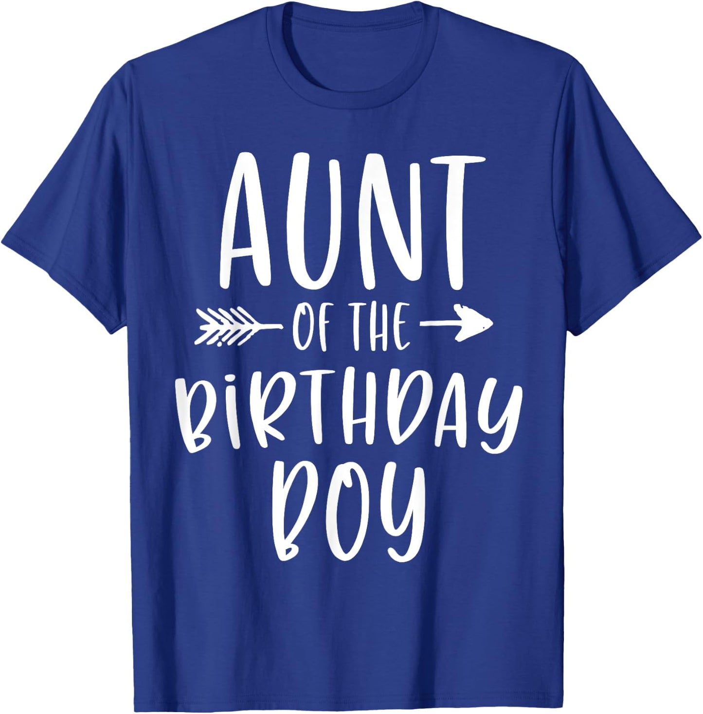 Aunt of the Birthday Boy Auntie And Nephew Bday Party T-Shirt - T-Shirt | Royal