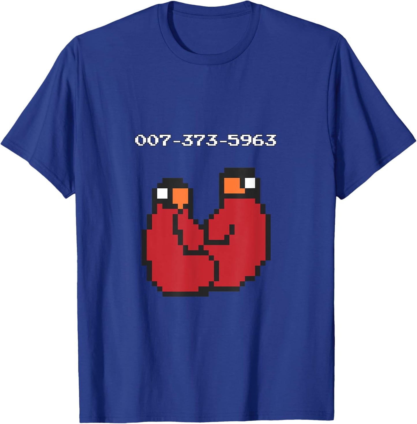 007-373-5963 video game 90s 45s codes Funny Gift T-Shirt - T-Shirt | Royal
