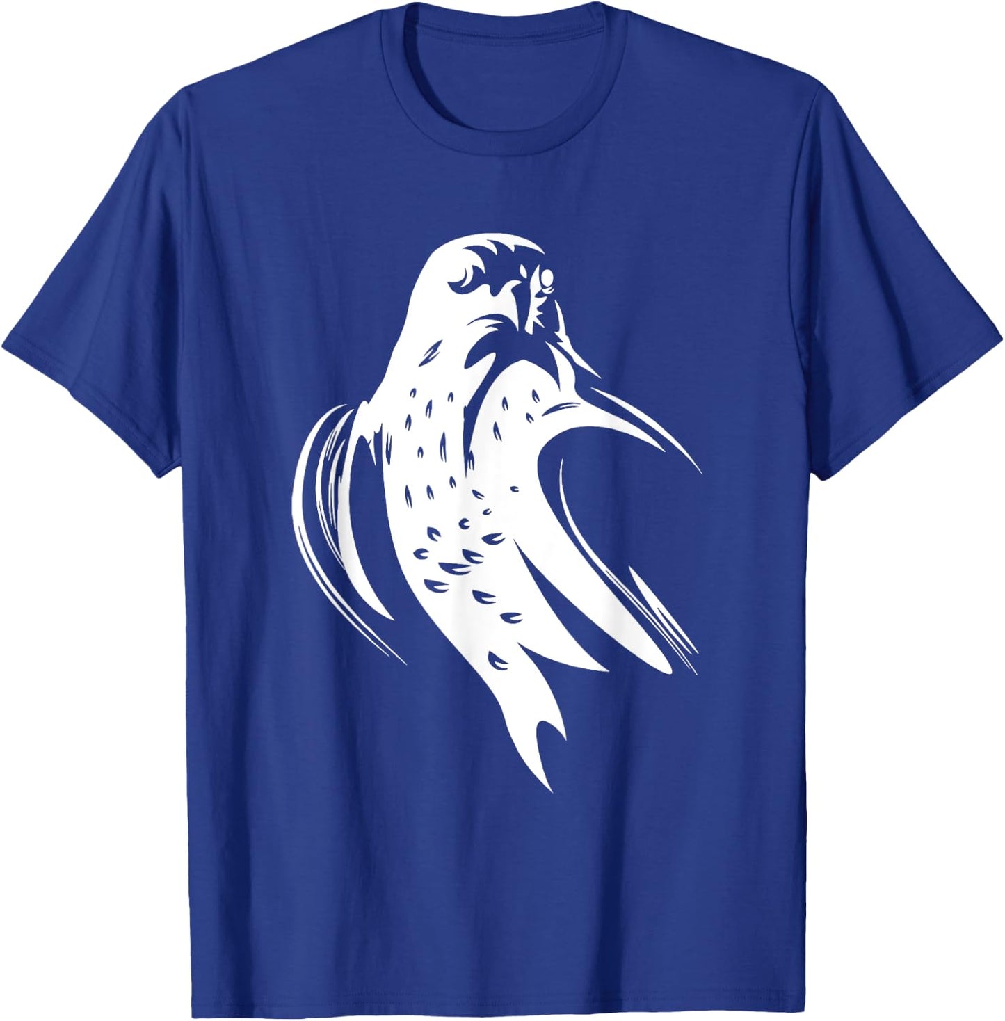 Peregrine Falcon Bird Print T-Shirt - T-Shirt | Royal