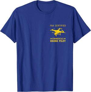 FAA Licensed Commercial UAS Pilot Drone T-Shirt - T-Shirt | Royal
