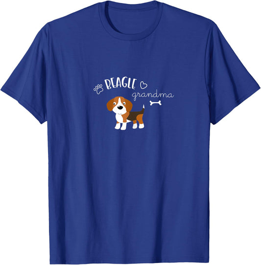 Funny Cute Beagle Dog T Shirt I Grandma Gift Grandmother T-Shirt - T-Shirt | Royal