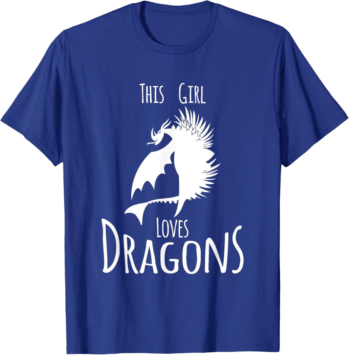 This Girl Loves Dragon Fire Animal Funny Gift T-Shirt - T-Shirt | Royal