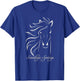 Saratoga Springs Upstate New York Horse T-Shirt - T-Shirt | Royal