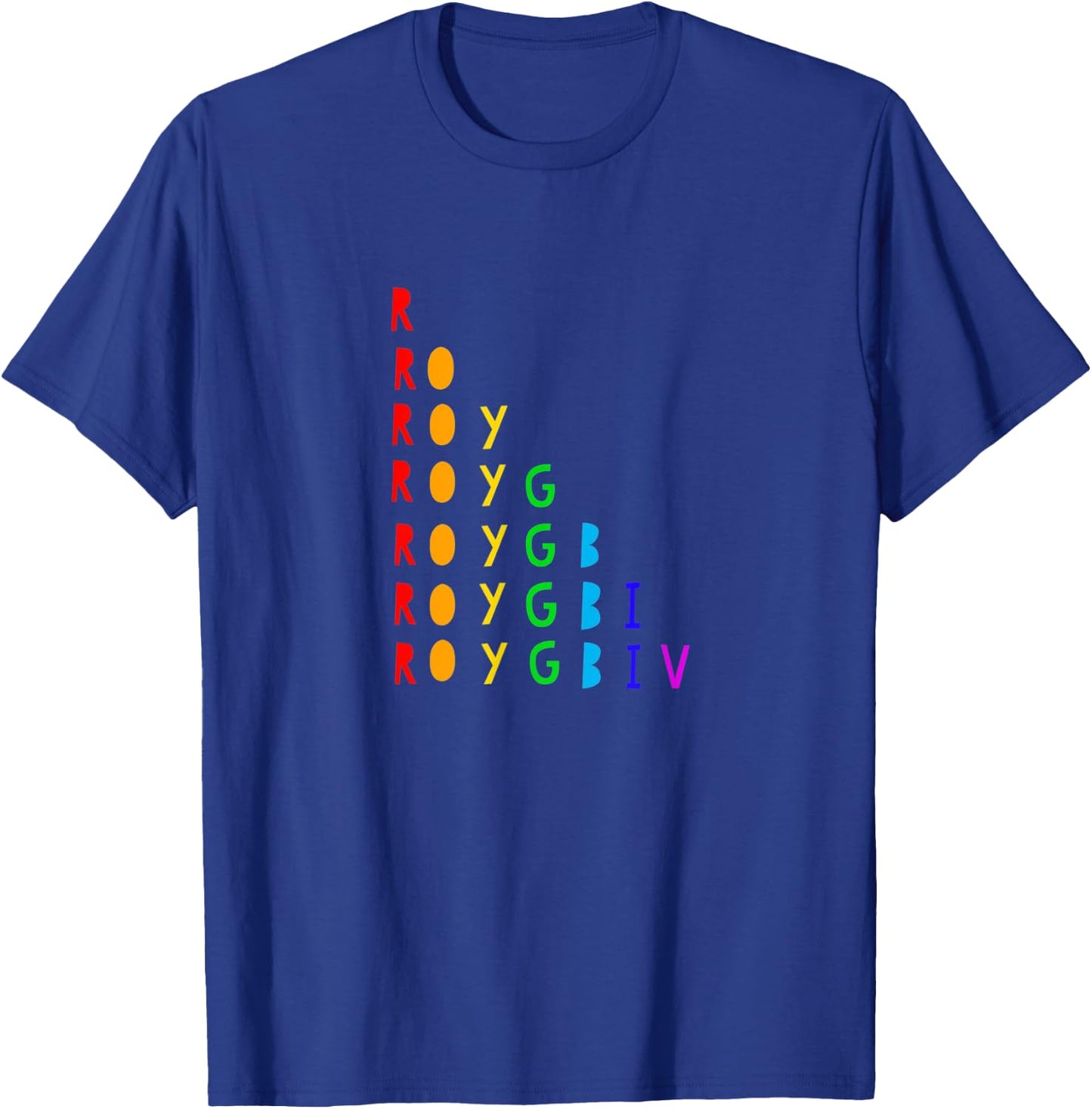 ROYGBIV Roy G Biv Rainbow Paint Artist Art Student Teacher Women T-Shirt - T-Shirt | Royal