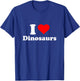 I Love Dinosaurs T-Shirt - T-Shirt | Royal