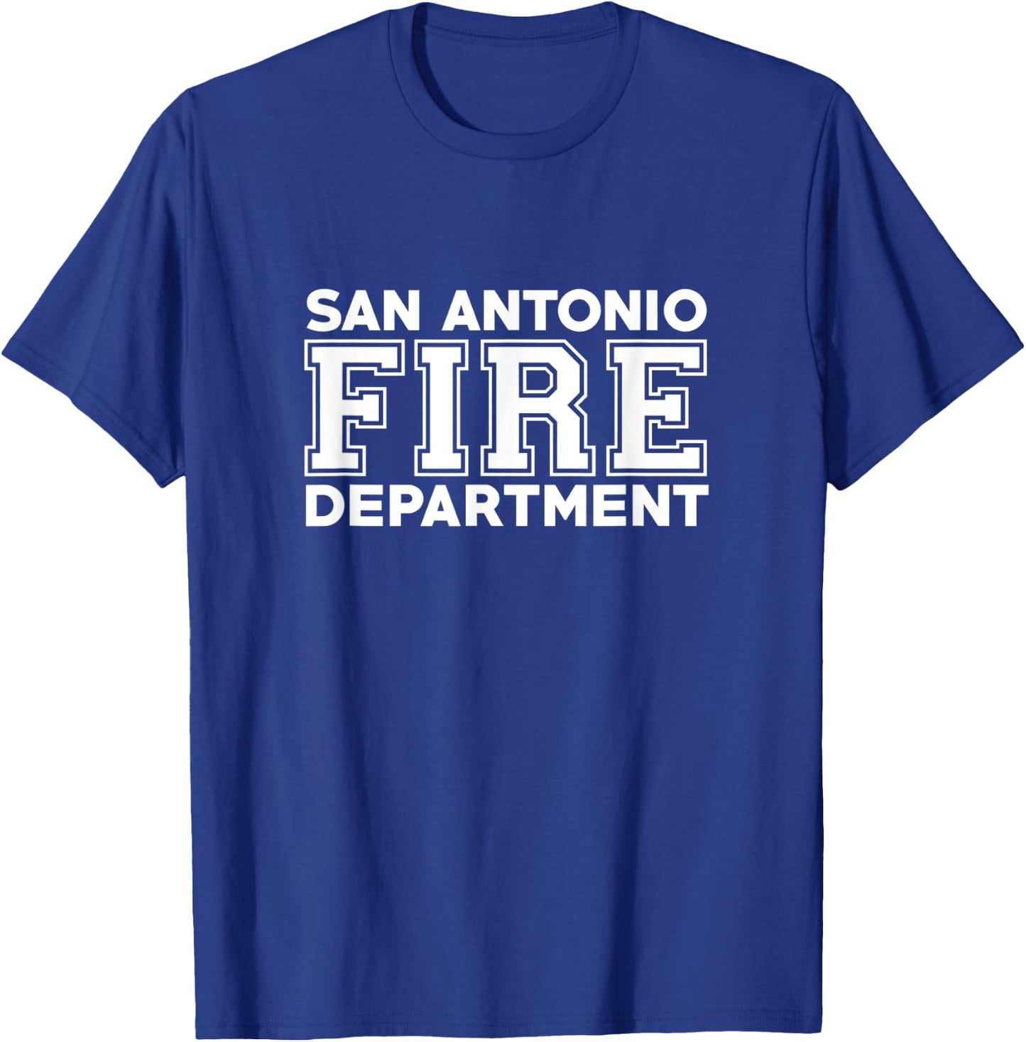 City of San Antonio Fire Rescue Texas Firefighter T-Shirt - T-Shirt | Royal