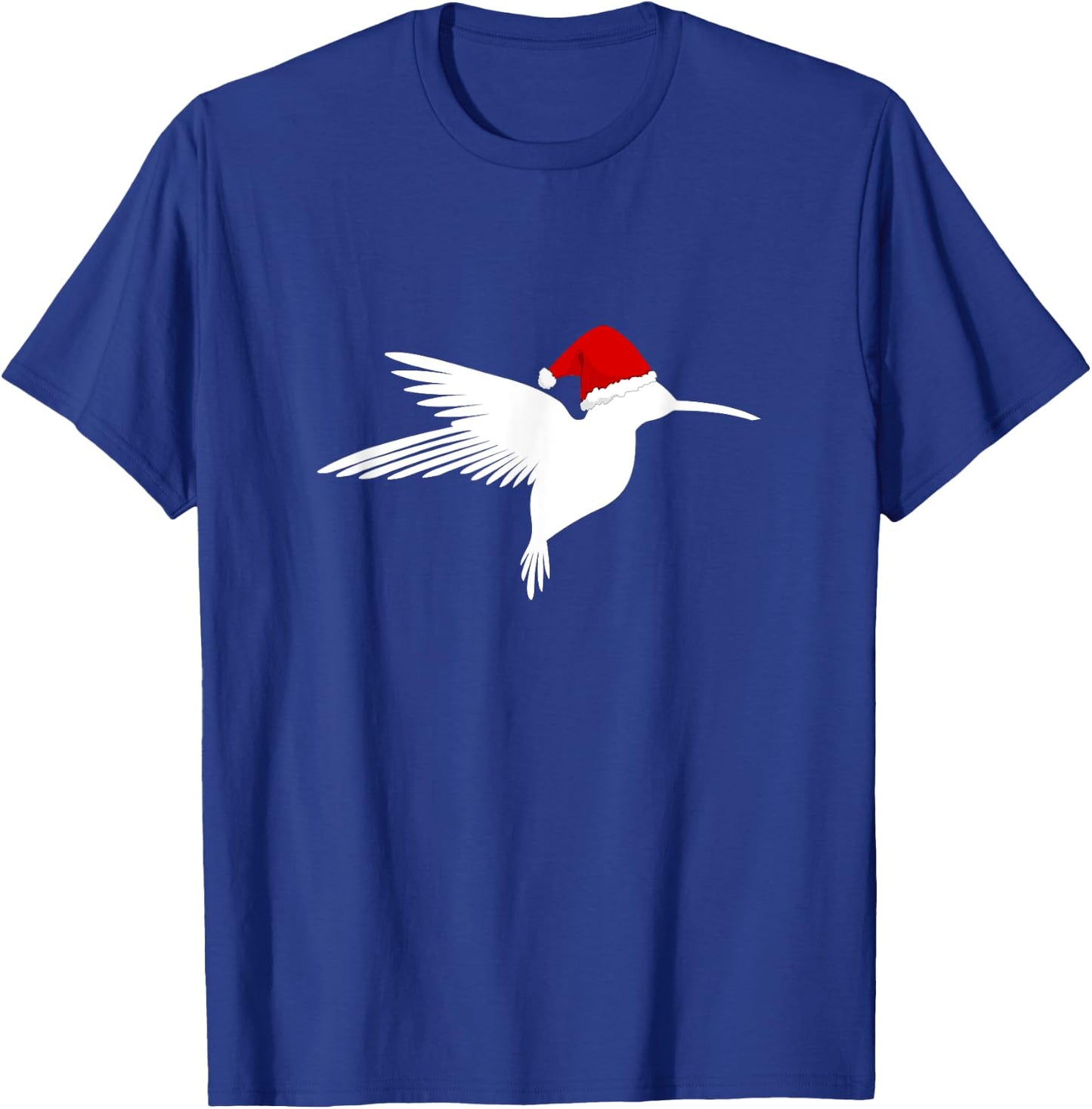Christmas Hummingbird Shirt Santa Hat Bird Lover T-Shirt - T-Shirt | Royal