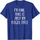 Kegel Face Funny Pelvic Exercise T-Shirt - T-Shirt | Royal