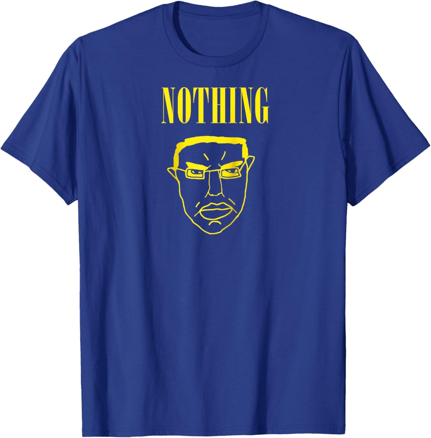 Nothing Ever Happens Chud Meme Wojak Raglan Baseball T-Shirt - T-Shirt | Royal