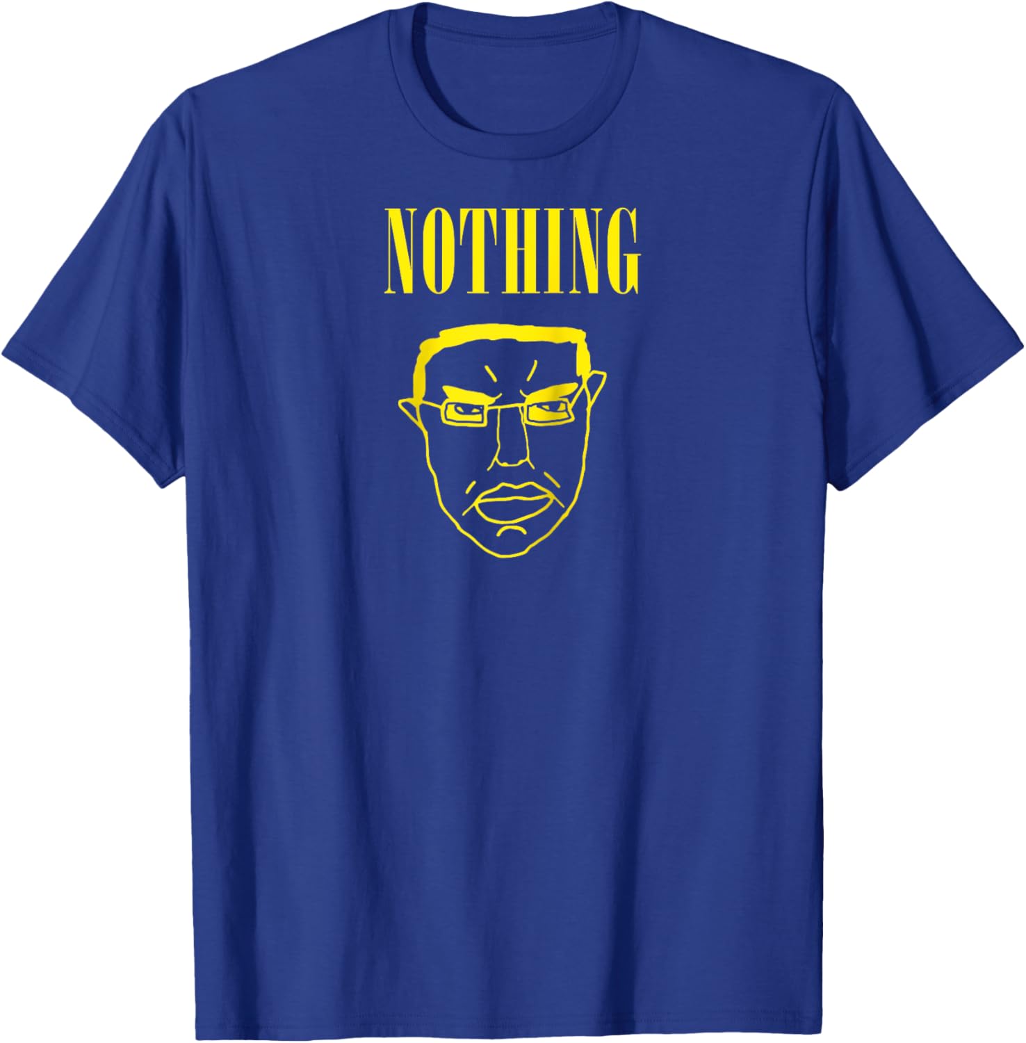 Nothing Ever Happens Chud Meme Wojak Raglan Baseball T-Shirt - T-Shirt | Royal