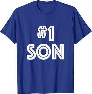 #1 Son Family No1 Number 1 SON Gift T-Shirt - T-Shirt | Royal