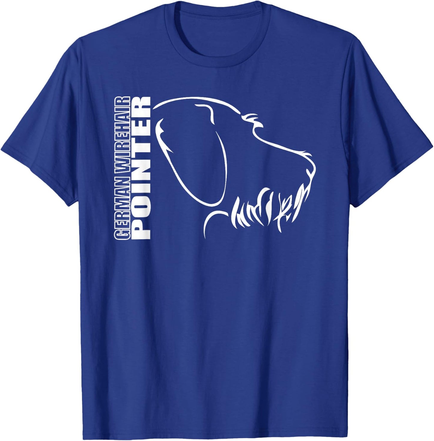 GERMAN WIREHAIR POINTER profile dog fun Shirt T-Shirt - T-Shirt | Royal