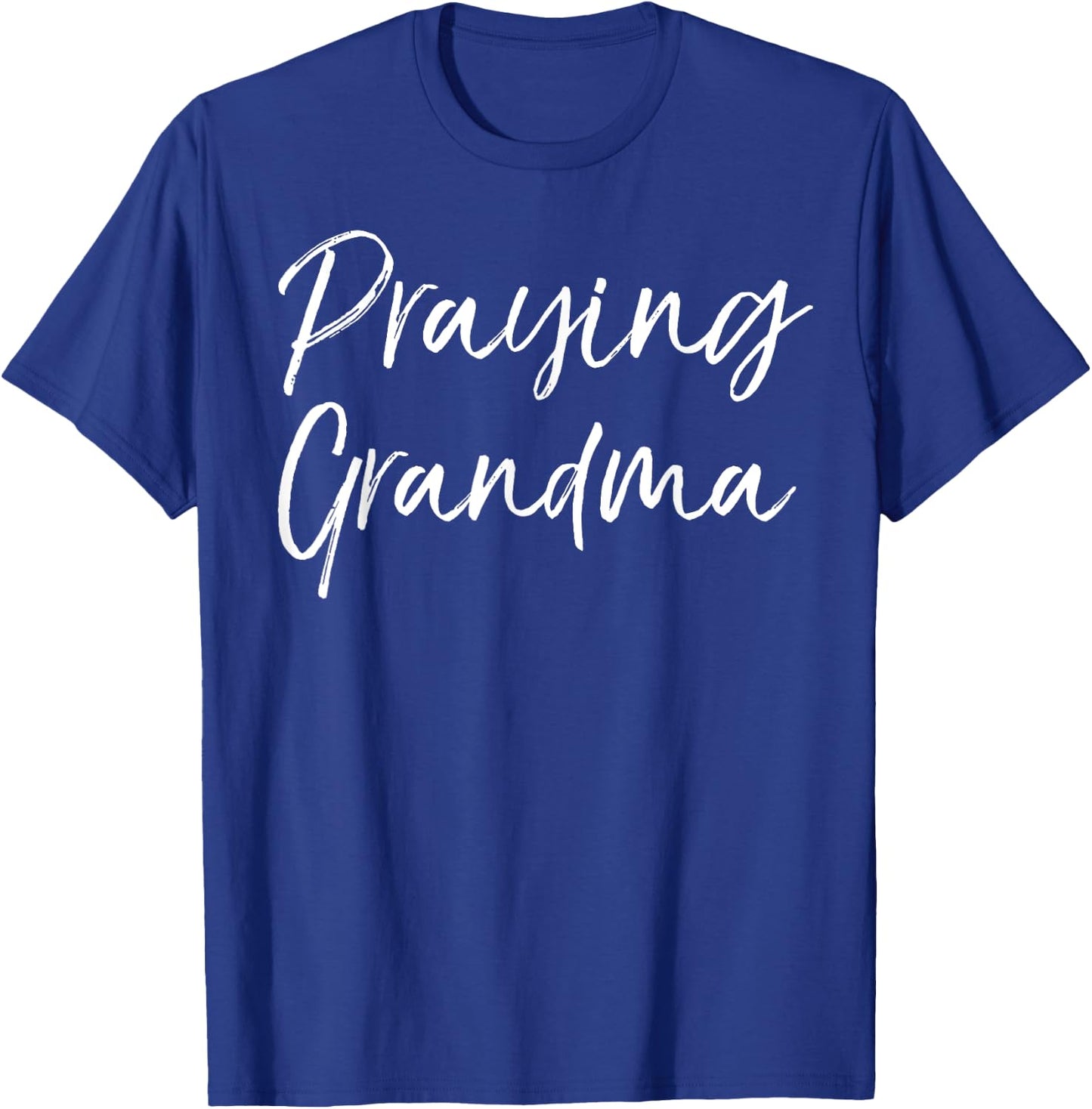 Christian Mother's Day Gift Prayer Warrior Praying Grandma T-Shirt - T-Shirt | Royal