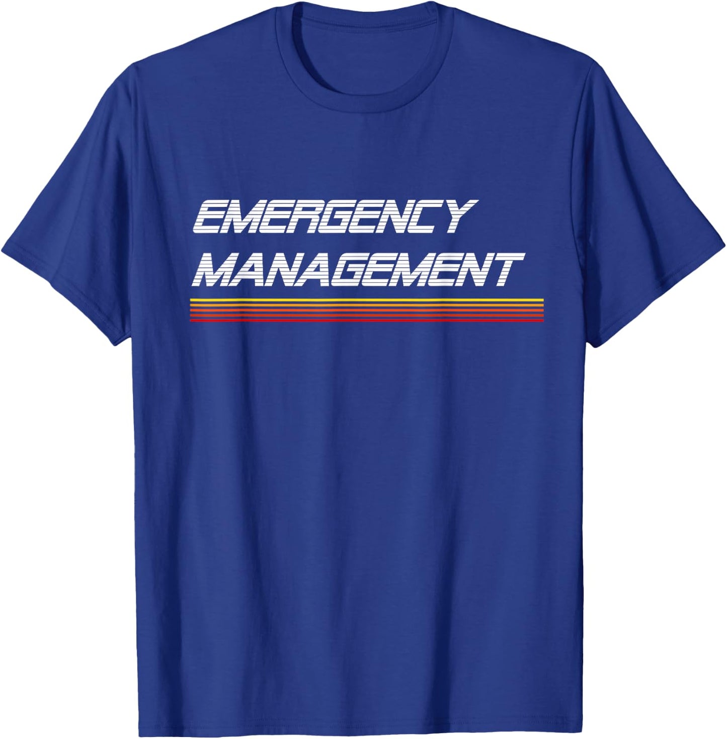 EMERGE GEAR Emergency Management Retro T-Shirt - T-Shirt | Royal