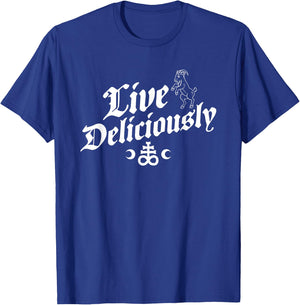 Live Deliciously - Witchcraft Occult T-Shirt - T-Shirt | Royal