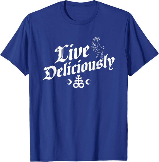 Live Deliciously - Witchcraft Occult T-Shirt - T-Shirt | Royal