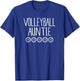 Cute Volleyball Auntie Shirt Sports Shirt T-Shirt - T-Shirt | Royal