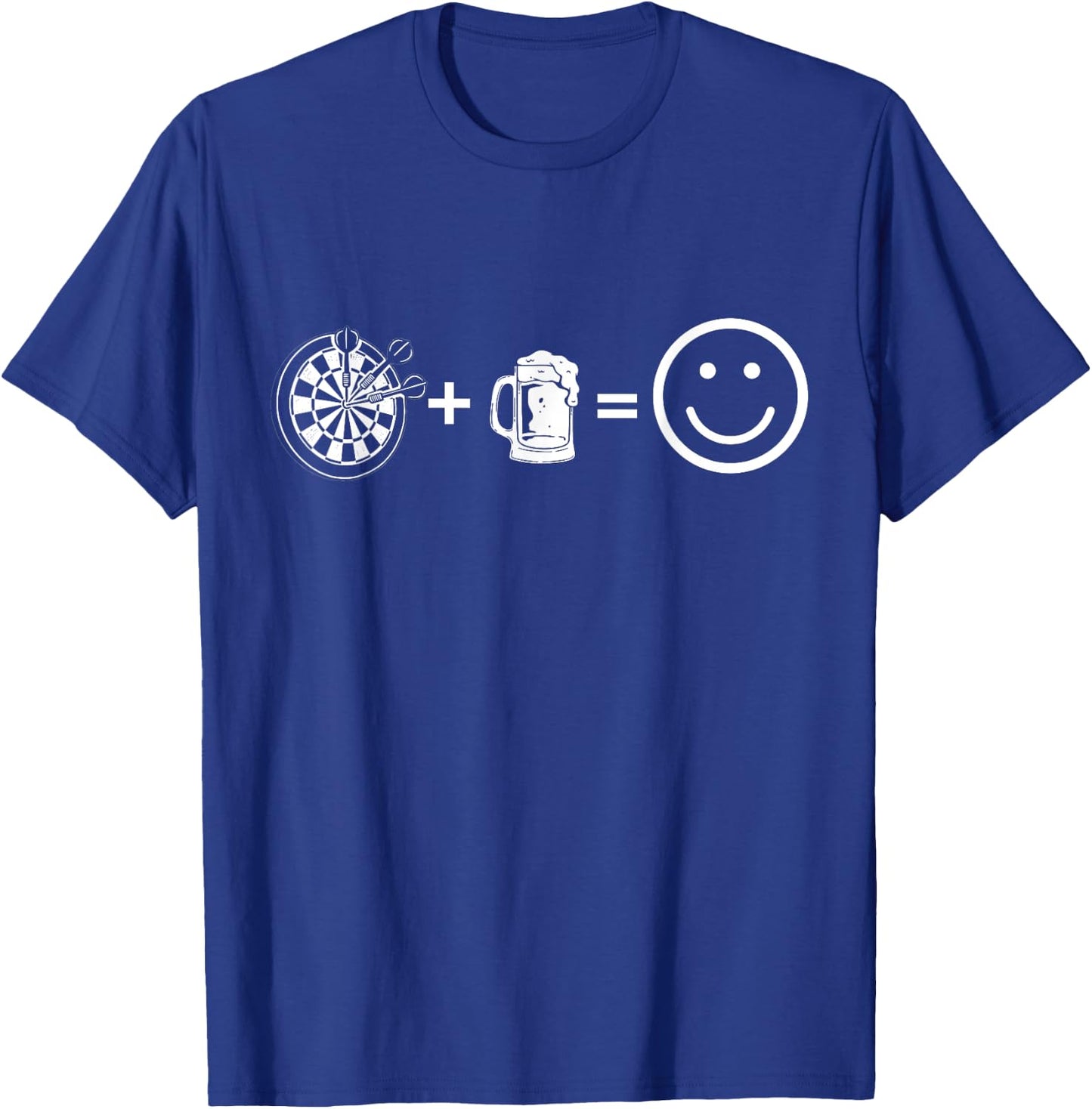 Darts and beer the best combo, fun math for darts lovers T-Shirt - T-Shirt | Royal