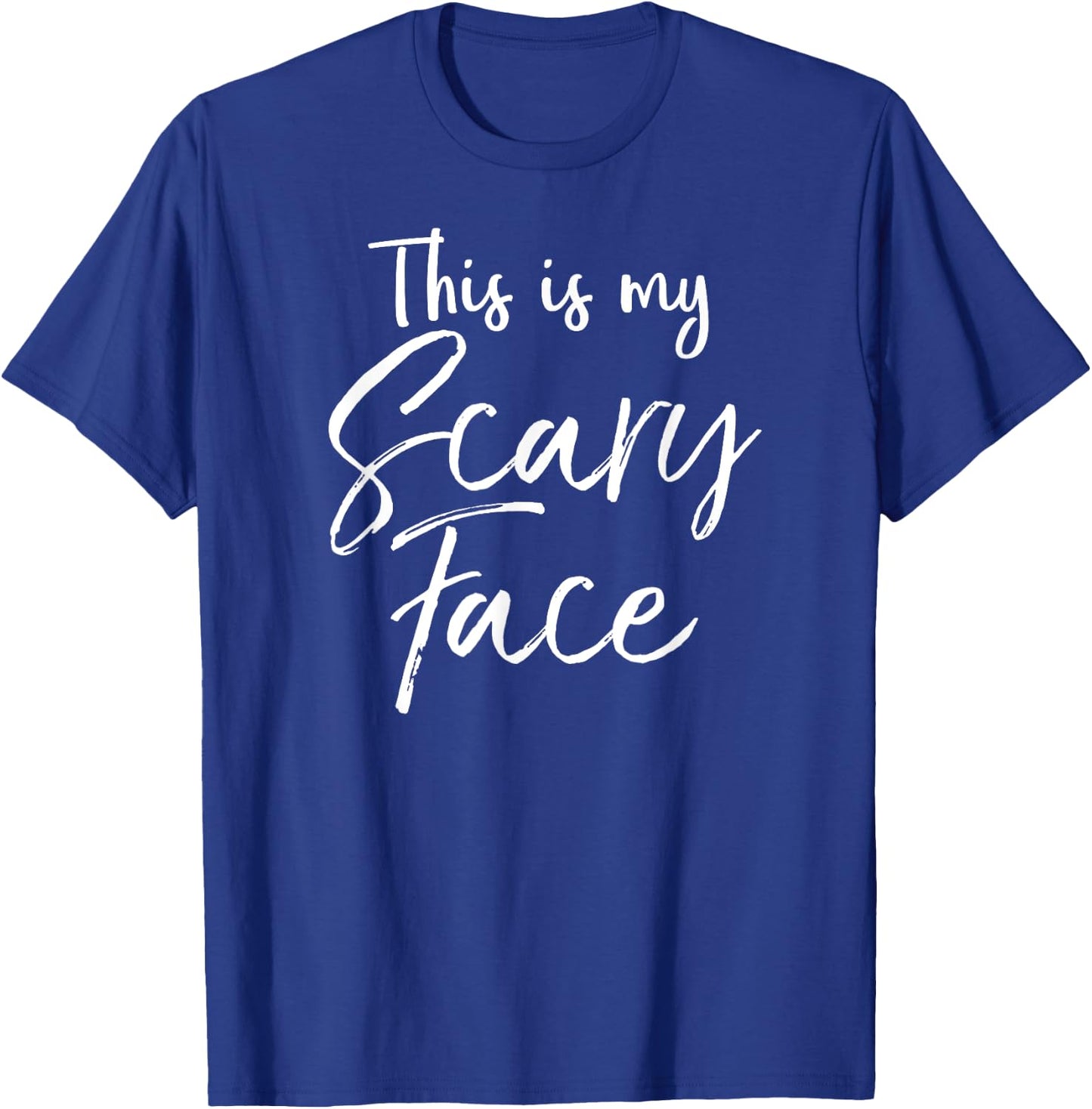 This is My Scary Face Shirt Funny Ironic Halloween T-Shirt - T-Shirt | Royal