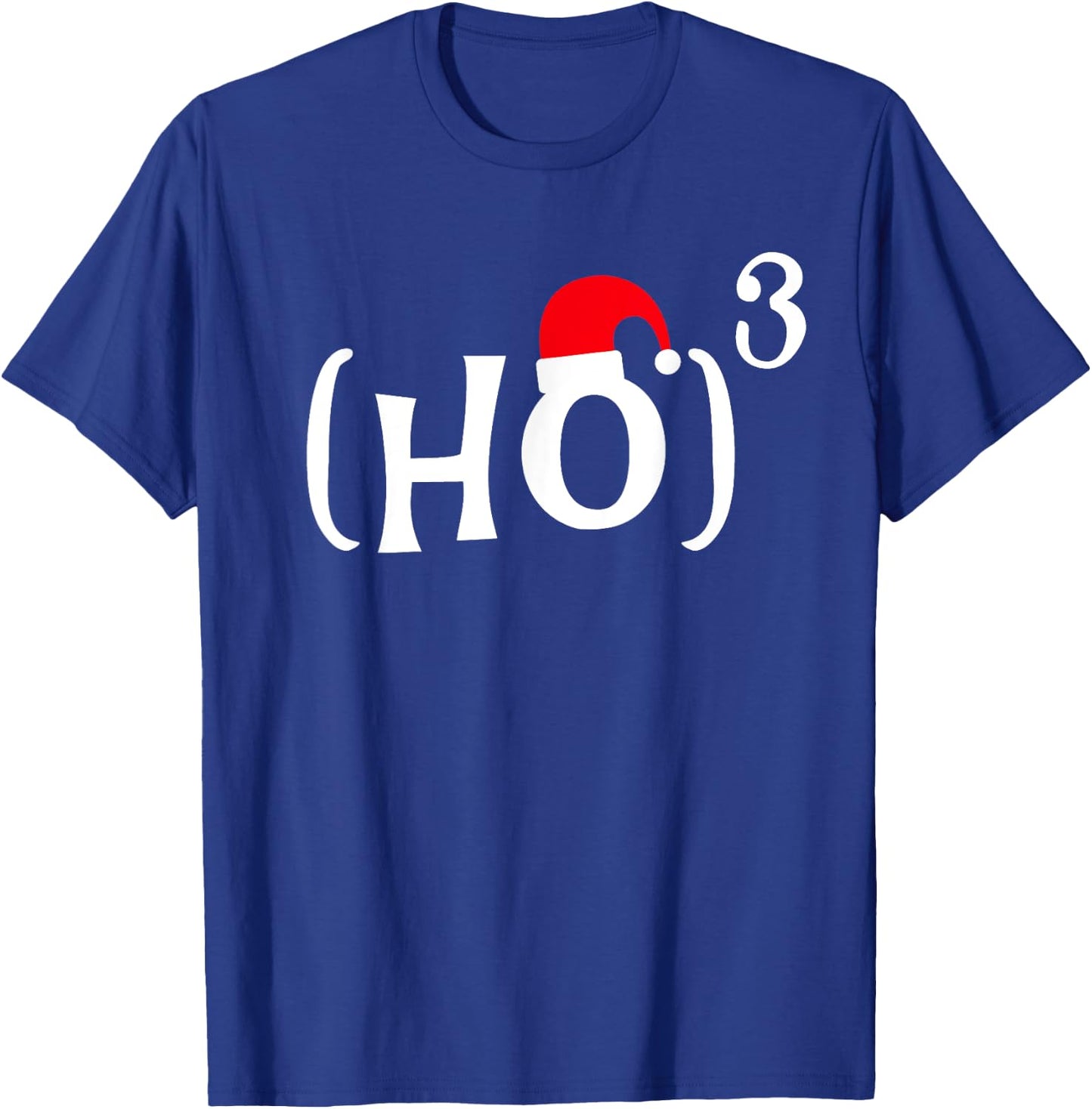 Funny Ho Cubed Christmas Math T-Shirt - T-Shirt | Royal
