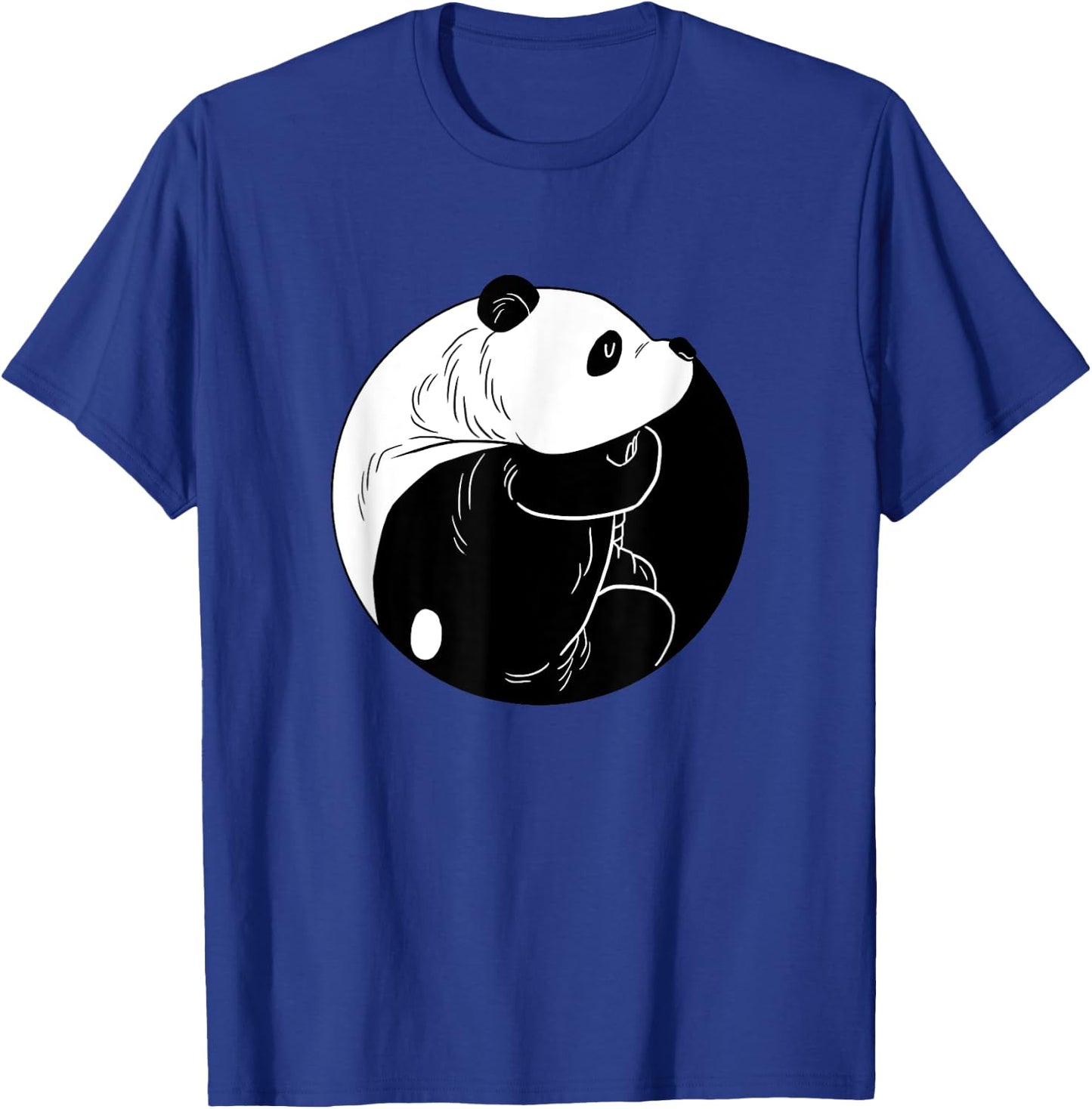 Panda Yin Yang Funny Harmony Balance Humor Animal Puns Gift T-Shirt - T-Shirt | Royal