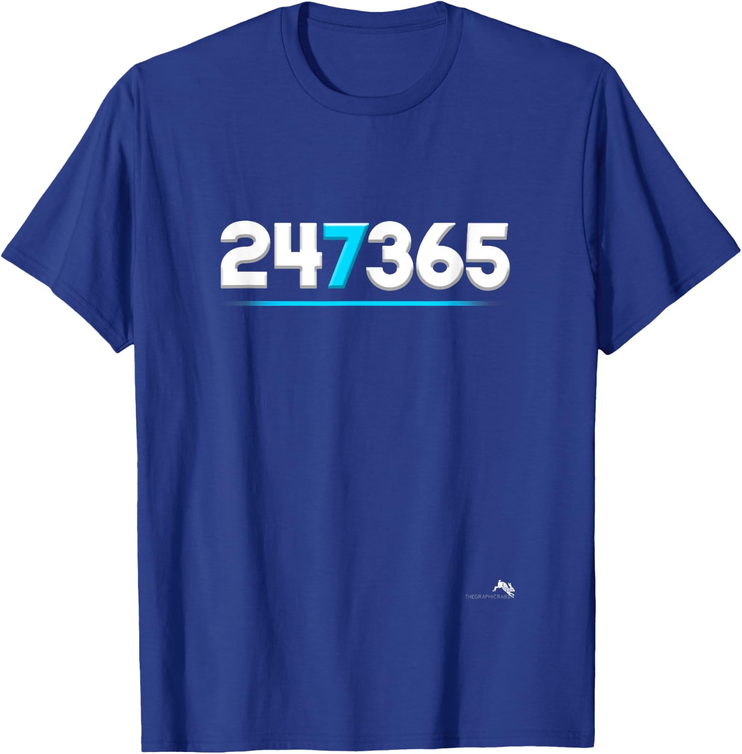 247365 Hustle Healthy Gym Shirt T-Shirt - T-Shirt | Royal
