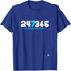 247365 Hustle Healthy Gym Shirt T-Shirt - T-Shirt | Royal