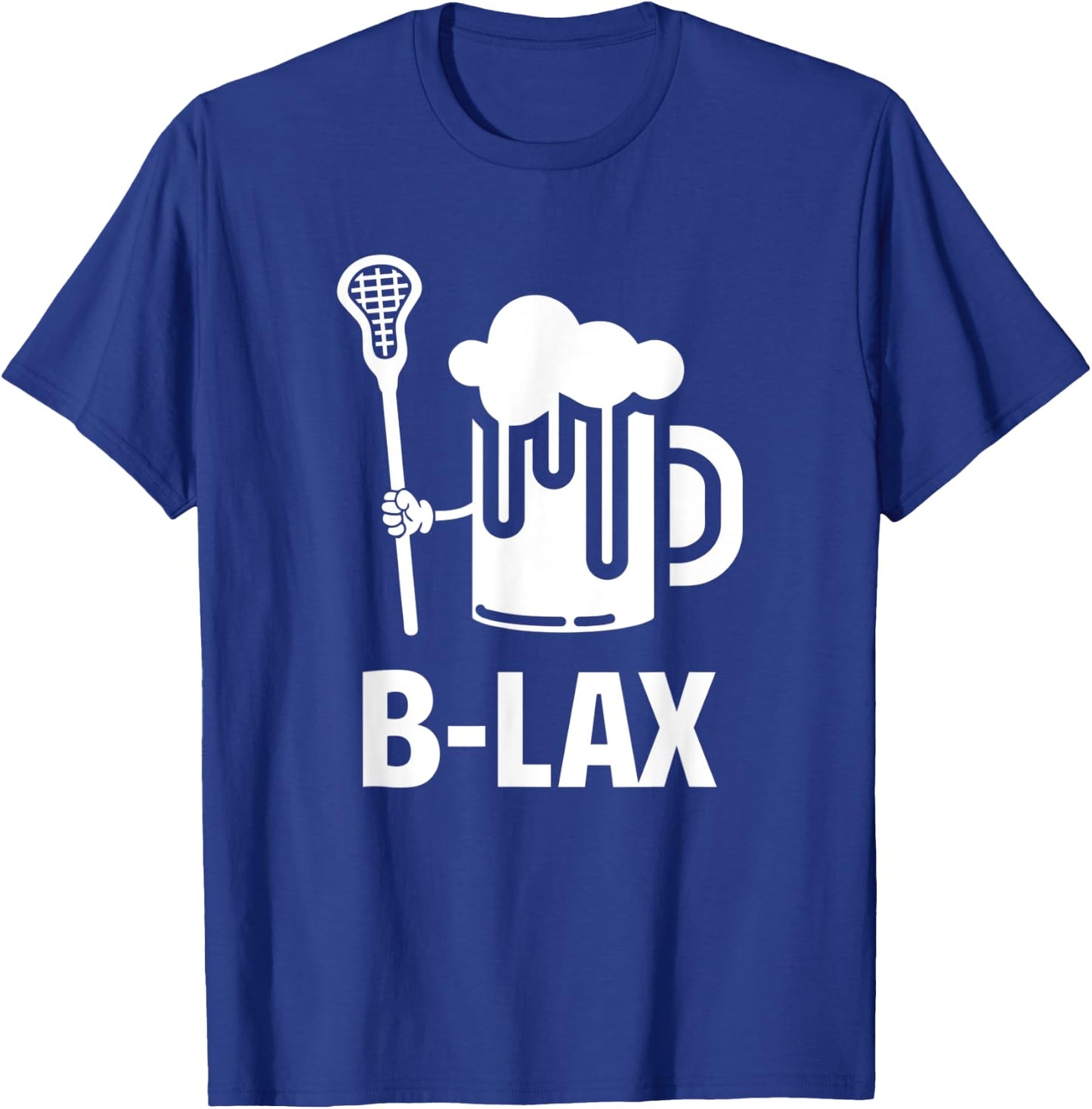 Lacrosse | Funny Gift Men Coach | Beer Lover B-Lex T-Shirt - T-Shirt | Royal