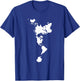 White Dymaxion World Map Alternative Projection T-Shirt - T-Shirt | Royal