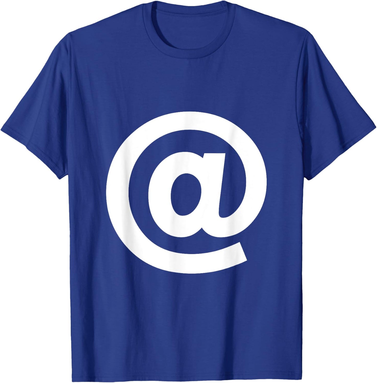 At sign, at symbol alphabet spell words Initial shirt T-Shirt - T-Shirt | Royal