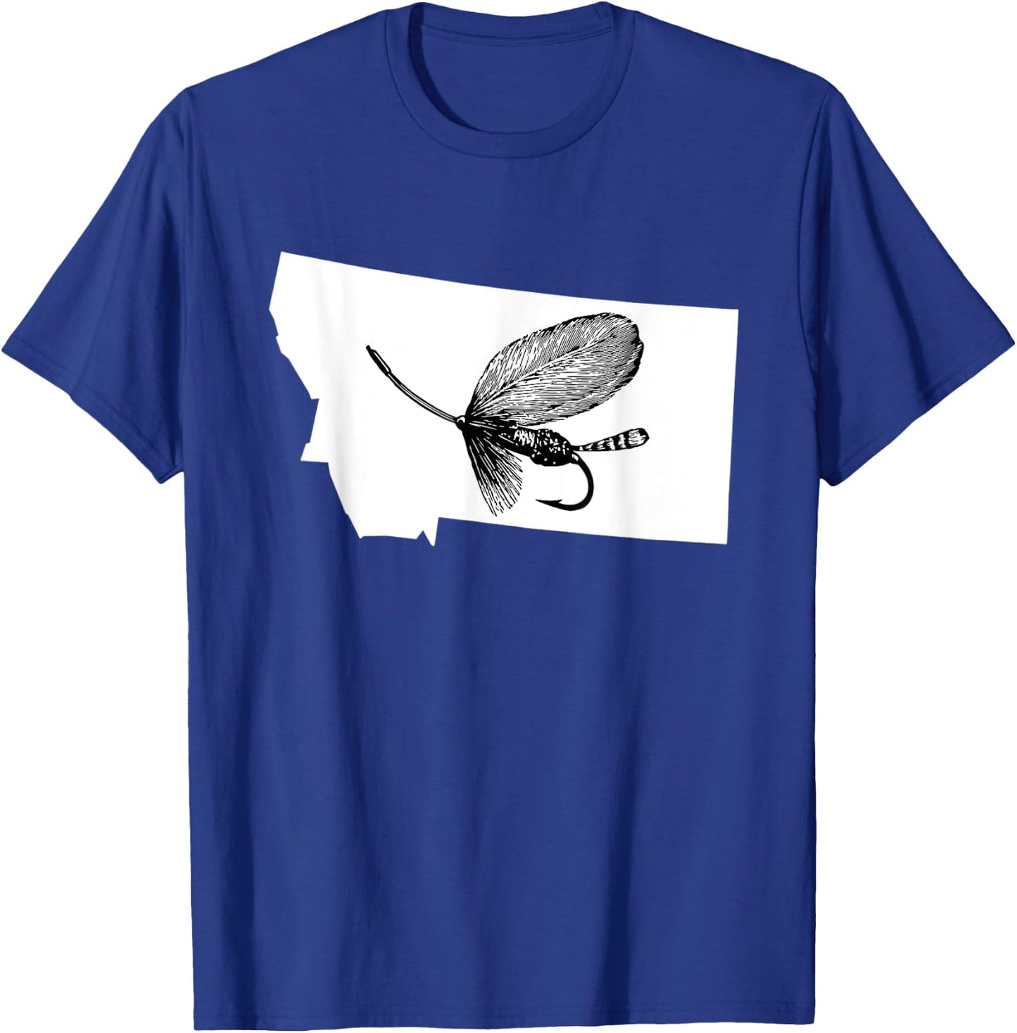 Montana Fly Fishing Shirt - Best MT Angler Gift T-Shirt - T-Shirt | Royal