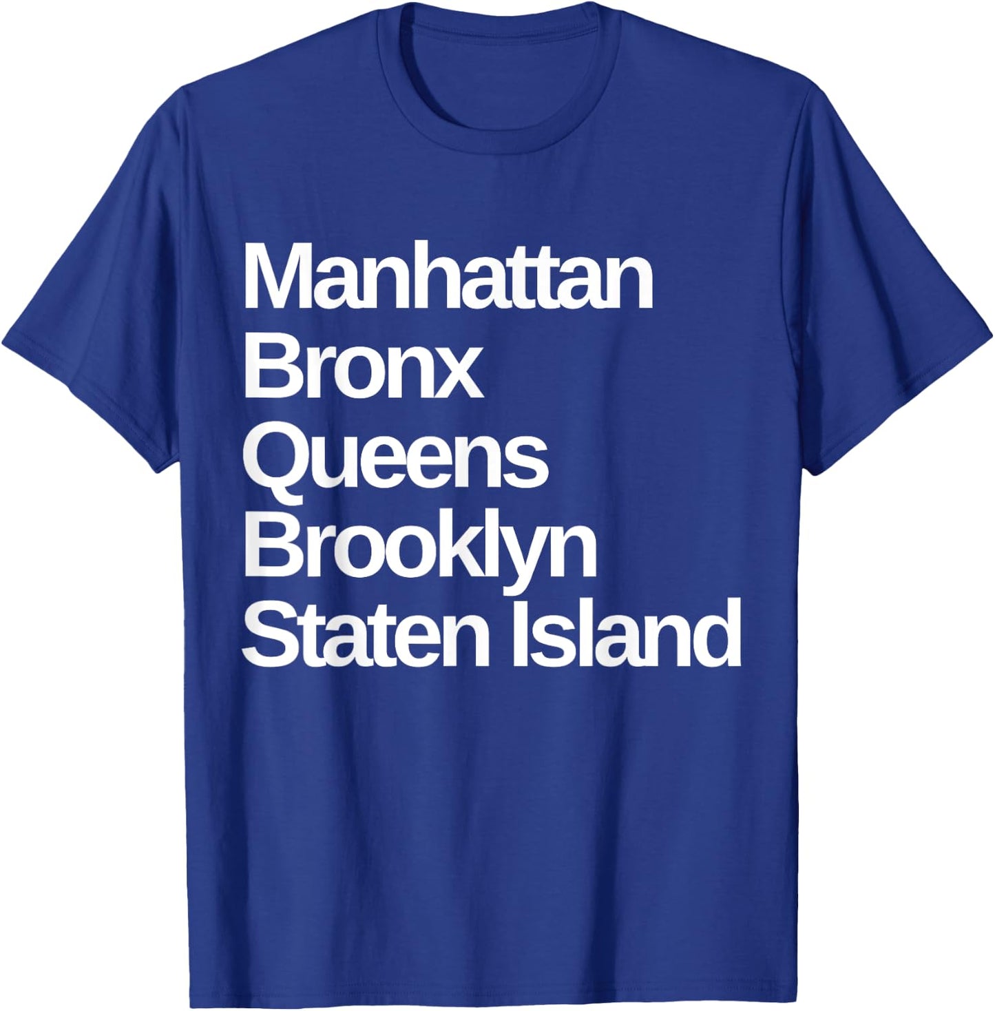 New York 5 Boroughs T-Shirt - T-Shirt | Royal