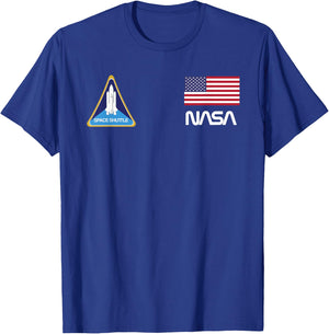 NASA Space Shuttle Challenger Crew T-Shirt - T-Shirt | Royal