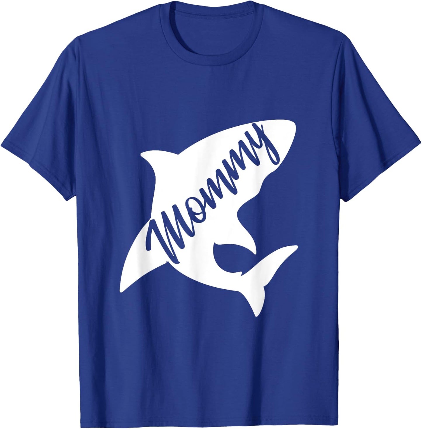 Mommy Shark Matching Family Shirts Shark T-Shirt - T-Shirt | Royal