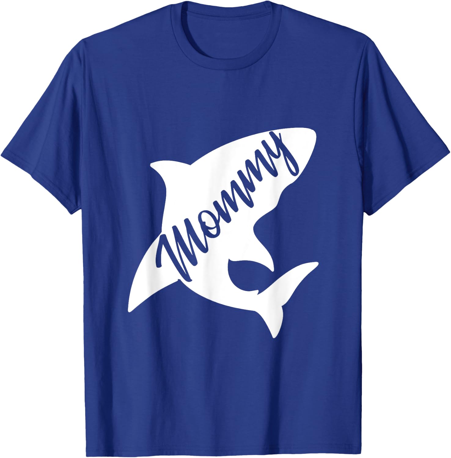 Mommy Shark Matching Family Shirts Shark T-Shirt - T-Shirt | Royal