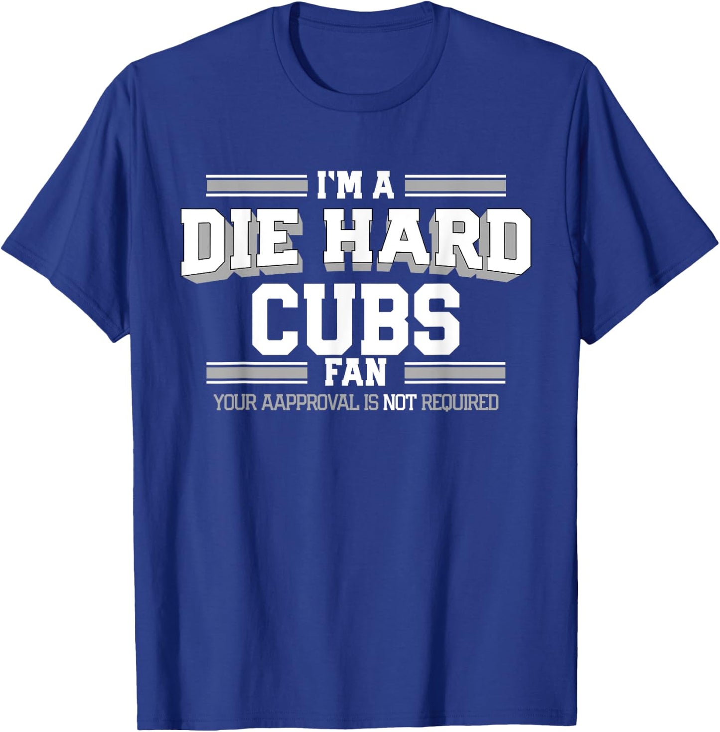 Brenham Cubs Official High School Gear Cubs Brenham Die Hard Fan HS T-Shirt - T-Shirt | Royal
