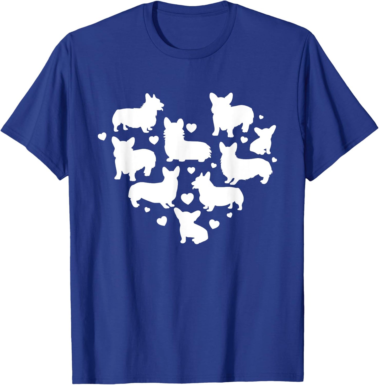 Corgi Valentines Day Shirt Cute Dog Heart Lover Mom Gift Women T-Shirt - T-Shirt | Royal
