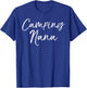 Camping Nana Shirt Fun Cute Glamping Grandma Shirt T-Shirt - T-Shirt | Royal