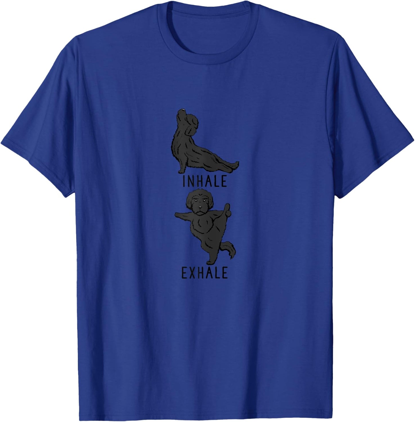 Inhale Exhale Labradoodle Yoga Dog Shirt T-Shirt - T-Shirt | Royal