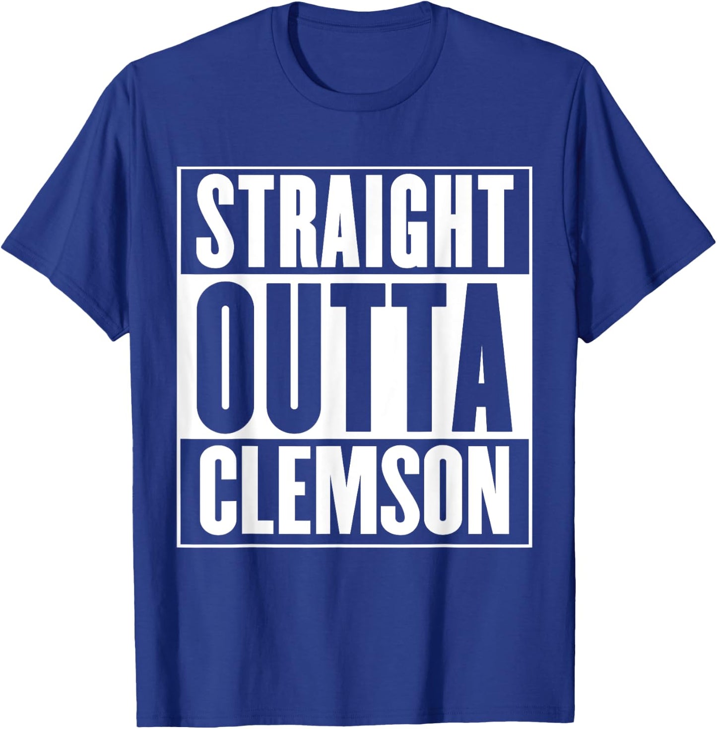 Clemson - Straight Outta Clemson T-Shirt - T-Shirt | Royal