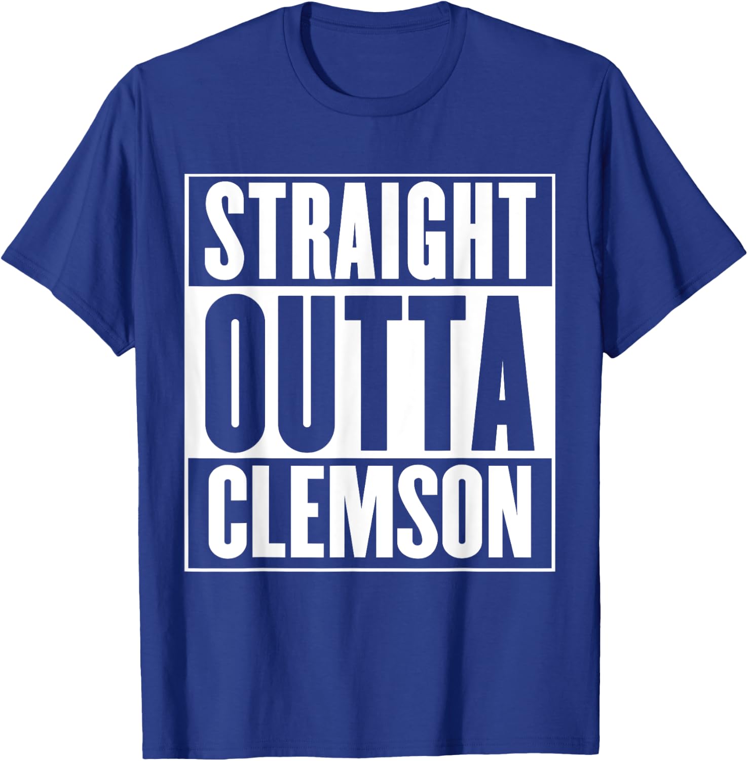 Clemson - Straight Outta Clemson T-Shirt - T-Shirt | Royal