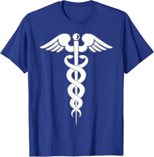 Caduceus Medical Symbol - Great Doctor / Nurse Medicine Gift T-Shirt - T-Shirt | Royal