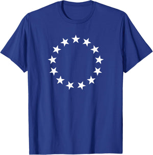 Colonies Stars | 1776 American Revolutionary War T-Shirt - T-Shirt | Royal
