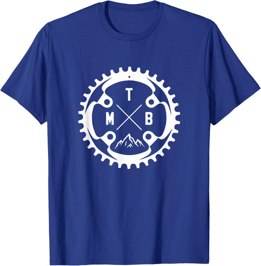 Mountain Bike Shirt MTB Downhill Biking Biker Gift T-Shirt - T-Shirt | Royal