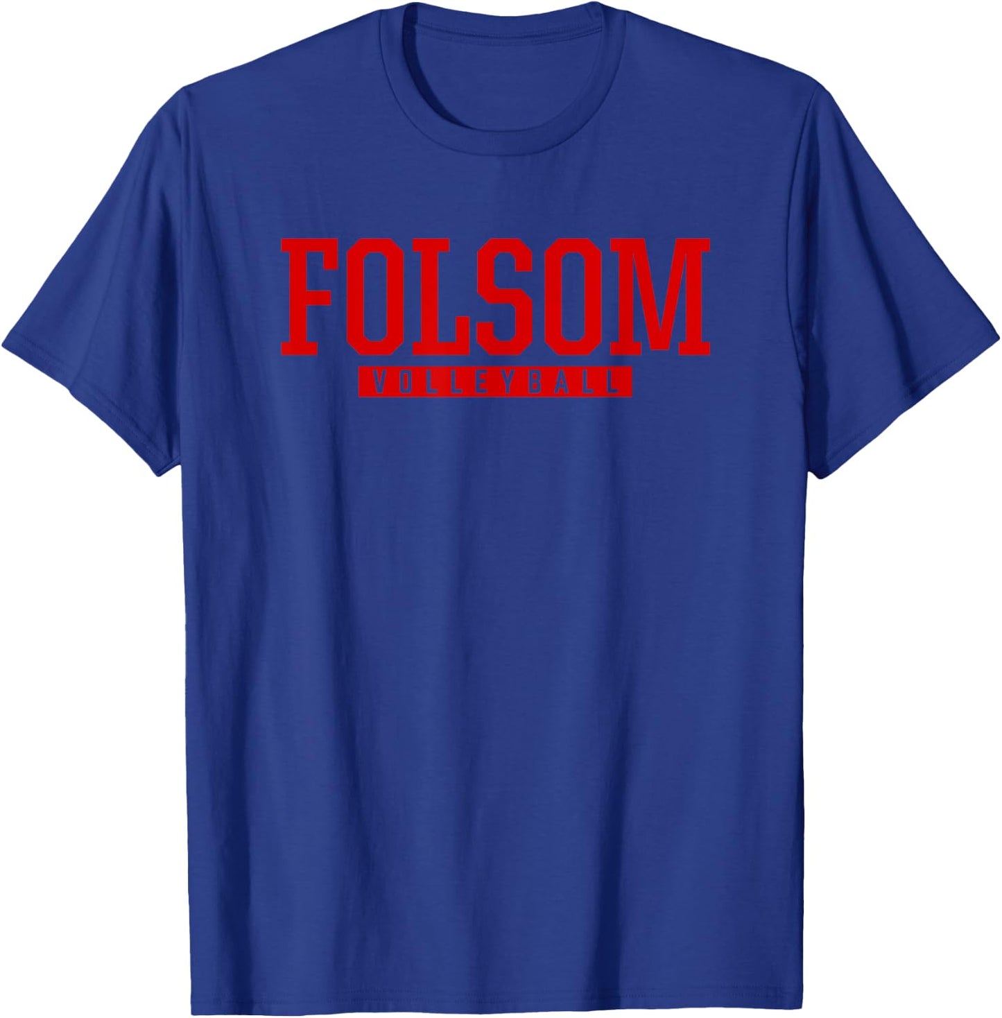 Folsom High School Volleyball T-Shirt - T-Shirt | Royal