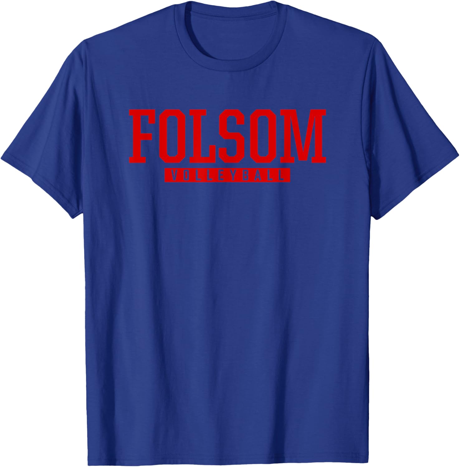 Folsom High School Volleyball T-Shirt - T-Shirt | Royal