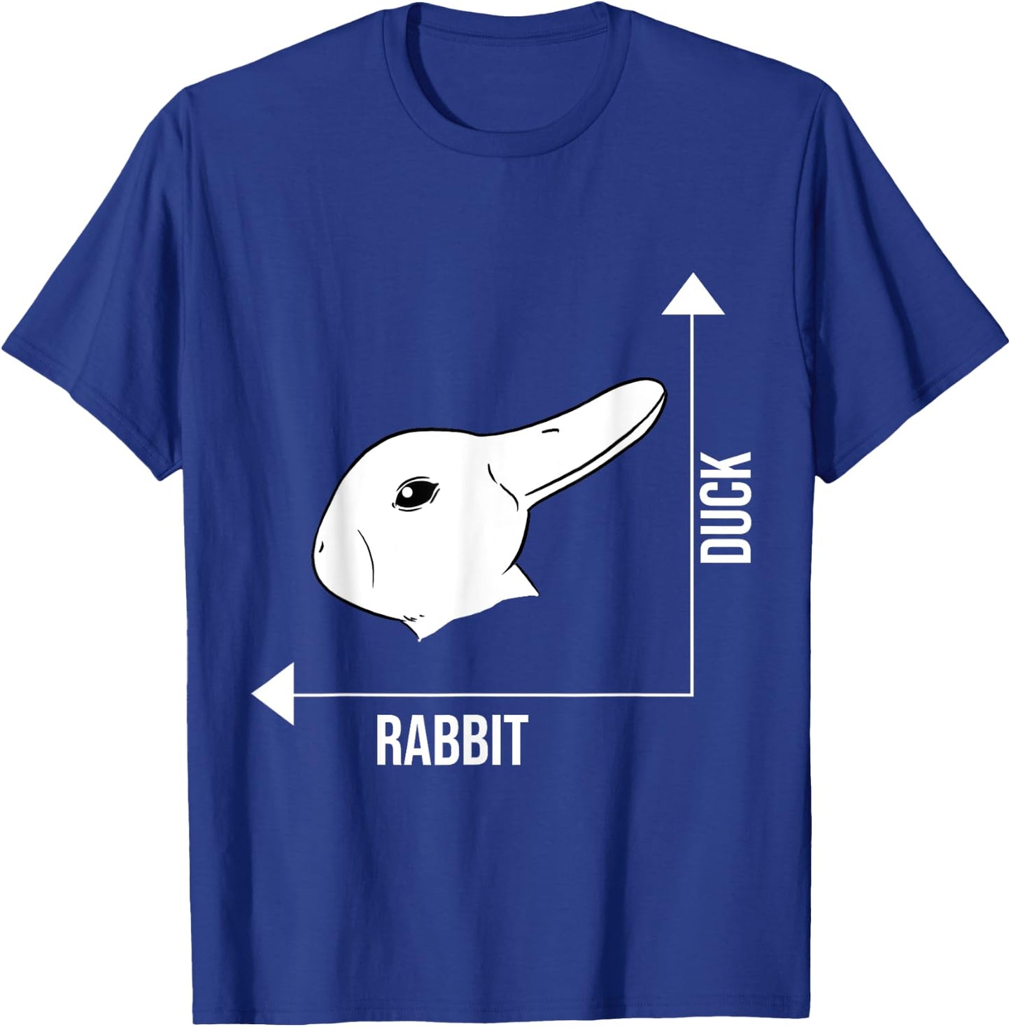Rabbit Duck Illusion Philosopher T-Shirt - T-Shirt | Royal