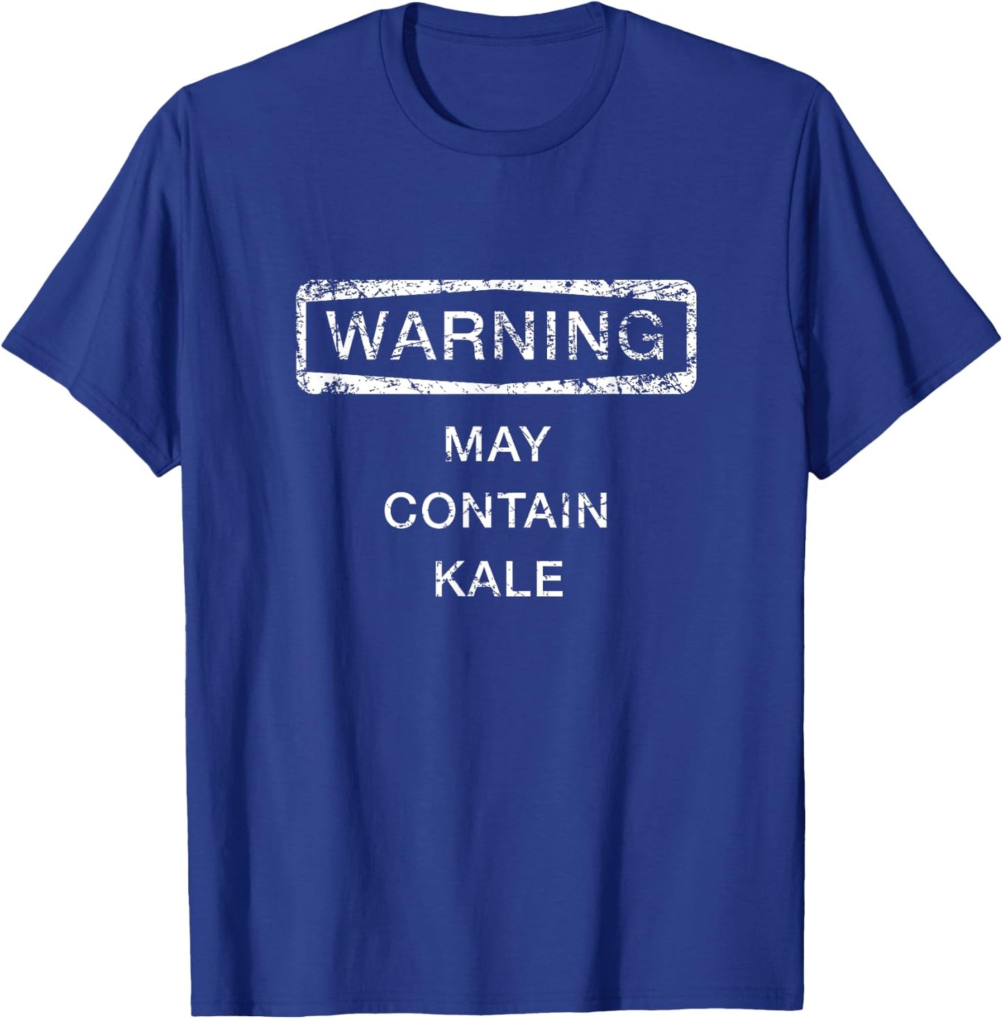 Warning May Contain Kale Shirt, Funny Cute Gift T-Shirt - T-Shirt | Royal